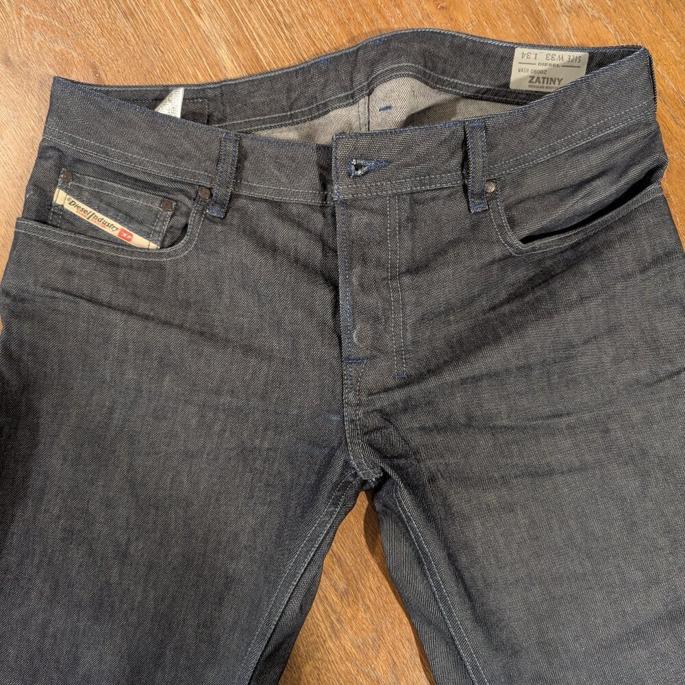 Diesel Zatiny Regular Bootcut Jeans W33 L34 Dark Wash